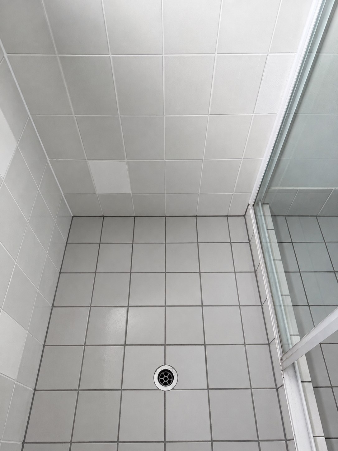 Shower after regrouting by GC Grout Masters